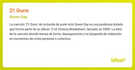 green day 21 guns significado